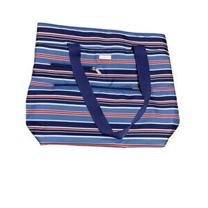 Baggallini Tote‎ Bag Stripped Nylon bag with Pockets